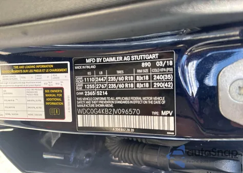 2018 Mercedes-Benz Glc 300 4Matic z USA, uszkodzony, nr VIN WDC0G4KB2JV096570